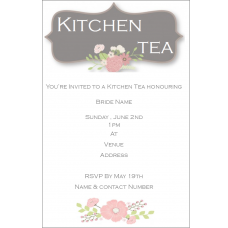 Personalised Kitchen Tea Invitations 20pk